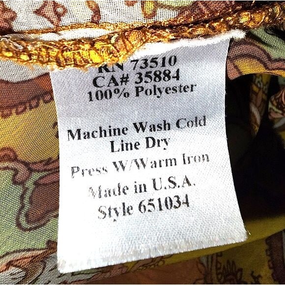 Ivy Jane Sheer Pink And Yellow Fringed Asymmetrical Boho Blouse Size S - Picture 5 of 7